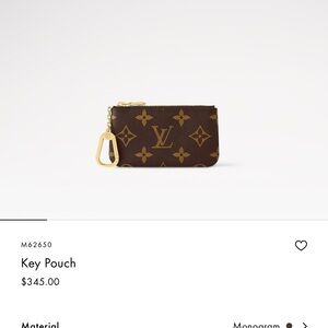 Louis Vuitton Monogram Key Pouch